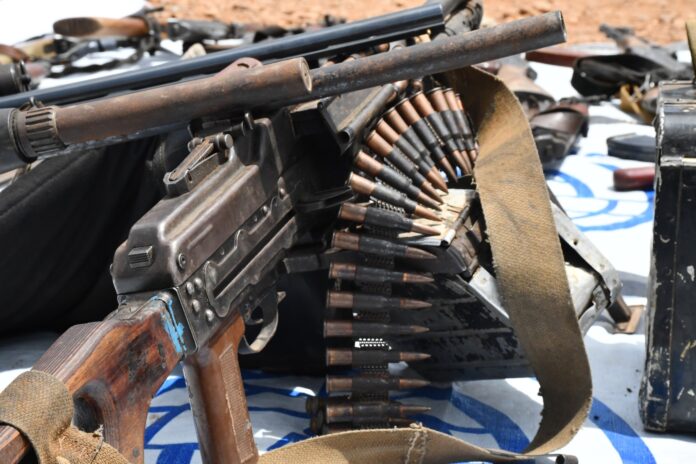 Machines Guns collected during Juba operation