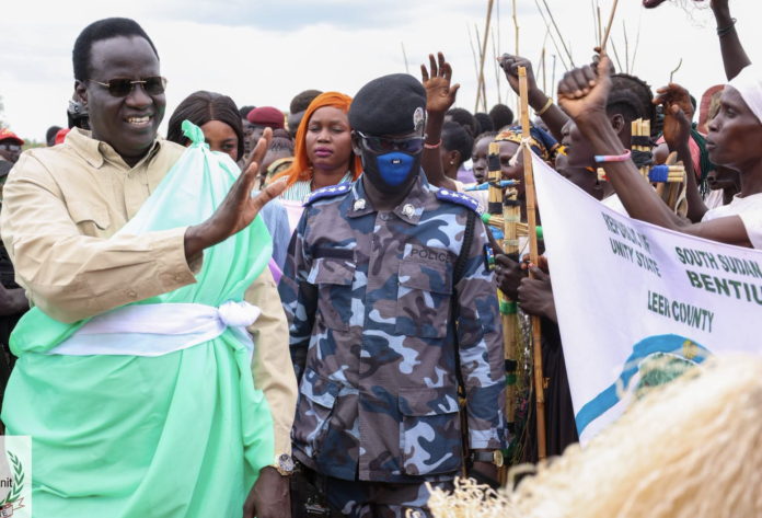 Dr. Joseph Ponytail, Governor of Unity State during visit to Southern Unity in June 2026
