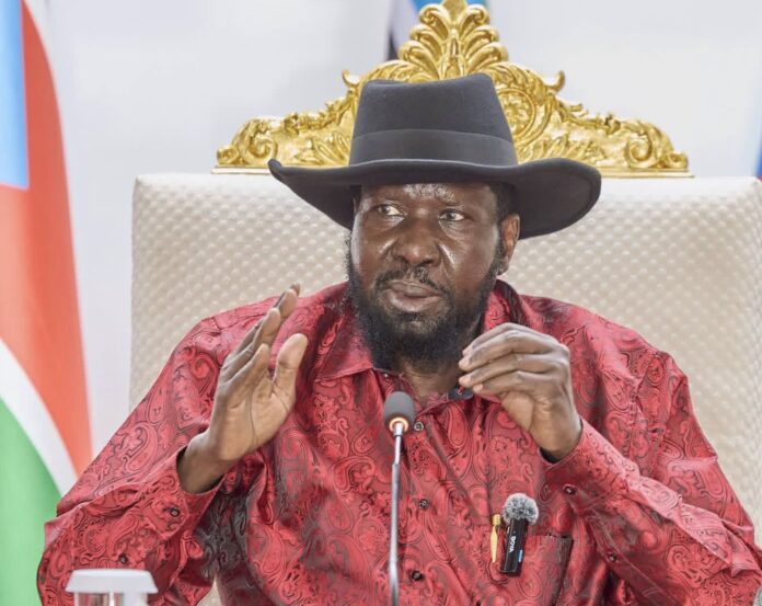 President Salva Kiir Mayardit during the function in Juba